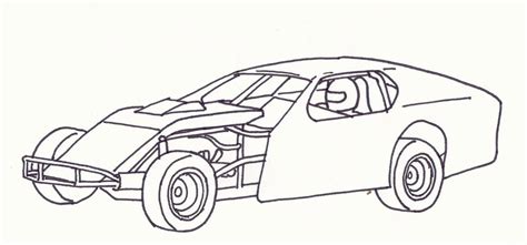 Dirt Track Car Coloring Pages Coloring Pages