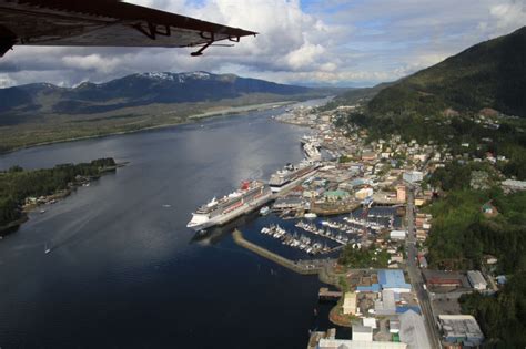 Aerial view of Ketchikan, Alaska