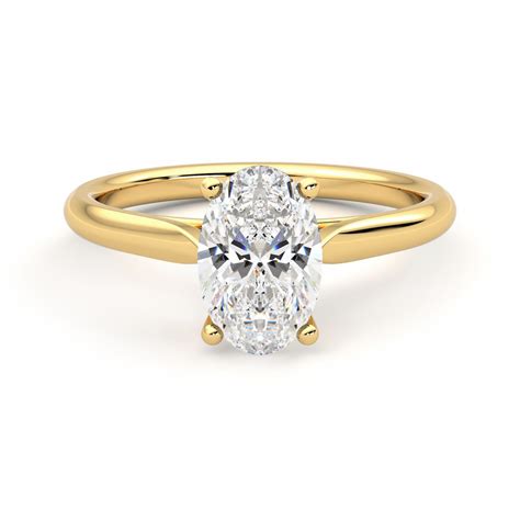 Oval Diamond Solitaire Engagement Ring Atelier Yuwa Ciao Jp