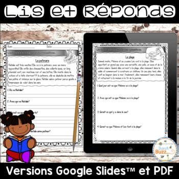 Textes Avec Questions Teaching Resources Tpt