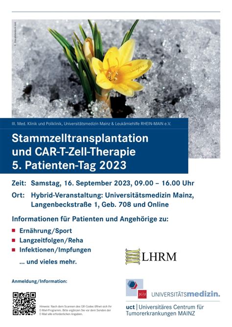 5 Patiententag 2023 Stammzelltransplantation U CAR T Zell Therapie