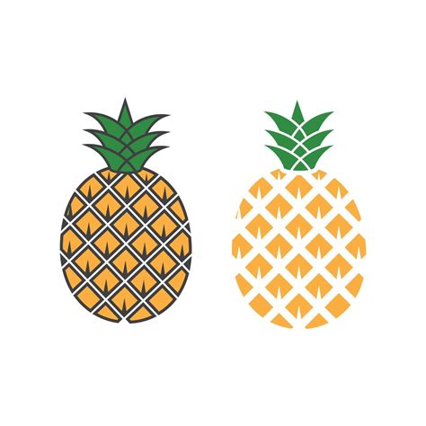 Pineapple Fruit Icon Template Vector Illustration 3242287 Vector Art At Vecteezy