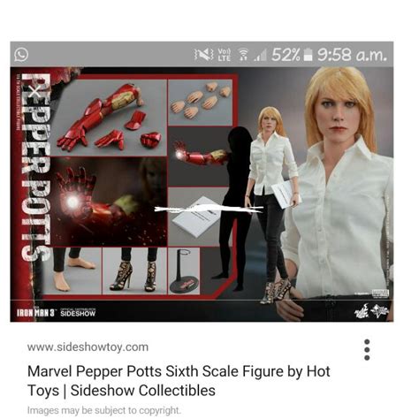 Hot Toys Pepper Potts Iron Man Hobbies Toys Toys Games On Carousell