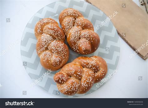 Challah Hala Traditional Jewish Sweet Fresh Stock Photo