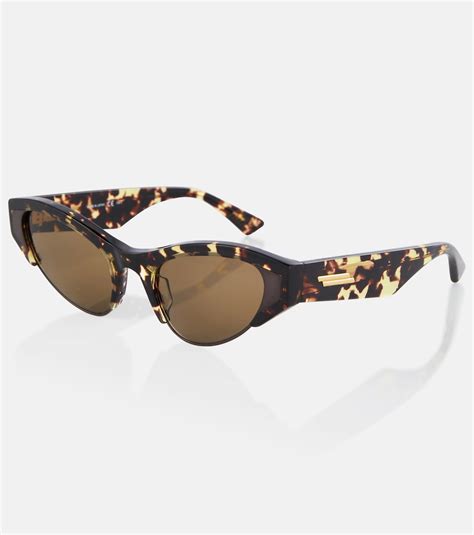 Cat Eye Sunglasses In Multicoloured Bottega Veneta Mytheresa