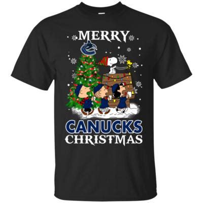 Merry Vancouver Canucks Christmas Snoopy Ugly T Shirt