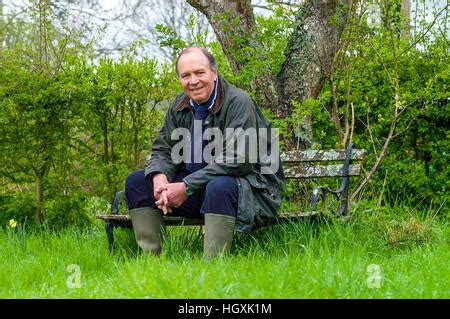 Actor Charles Collingwood, Brian Aldridge from "The Archers", at home ...