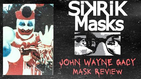 Sikrik Masks John Wayne Gacy Pogo The Clown” Mask Review Youtube