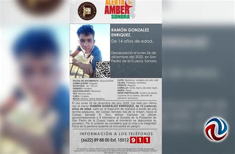 Activan En Sonora Alerta Amber Por Desaparici N De Menor