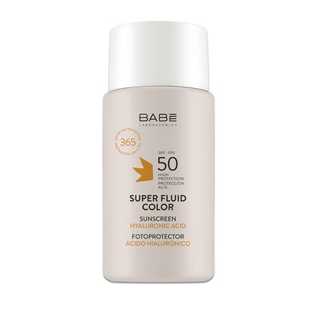 Babe Super Fluid Color Fotoprotector Cido Hialur Nico Spf Frasco