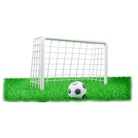 3d Goalpost With Football Field Or 3d Football Field With Goalpost And