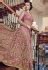 Light Pink Net Embroidered Lehenga Style Anarkali Suit B