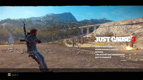 Just Cause 3 Has A Fancy Main Menu Youtube