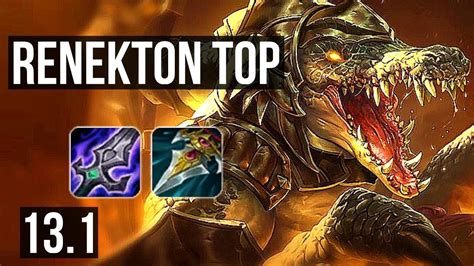 RENEKTON Vs OLAF TOP 5 0 2 1400 Games 1 2M Mastery KR