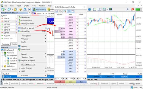metatrader  platform build  subscriptions service ui