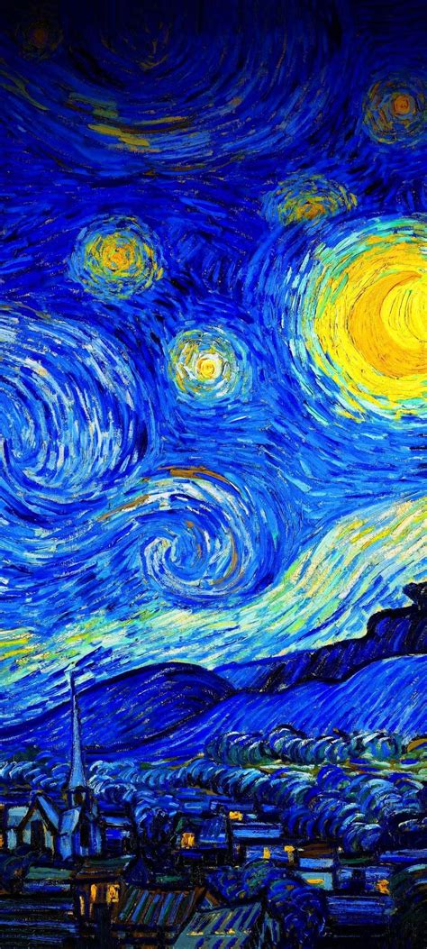 Starry Night Wallpaper Discover more Art, Painting, Starry Night, Van Gogh, Vincent van ...