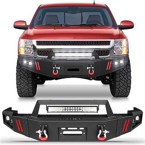 U Box Silverado 1500 Front Bumper Full Width Steel Offroad