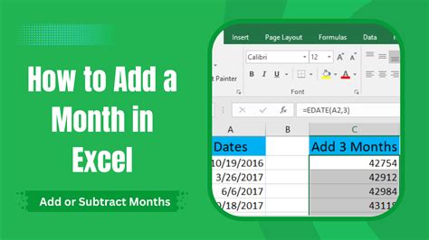 How To Add A Month In Excel Add Or Subtract Months Earn Excel