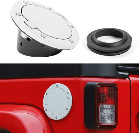 Amazon Jecar Jk Fuel Filler Cover Gas Cap Aluminum Alloy Gas Tank