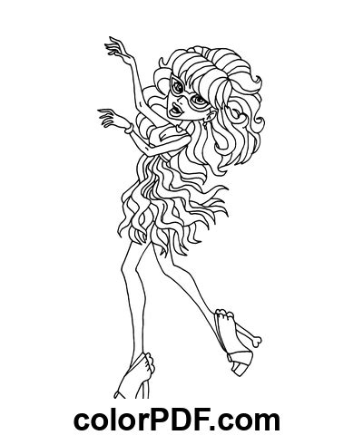 Ghoulia Yelps Danse Coloriages Et Livres En Pdf