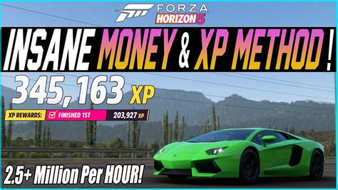 Forza Horizon 5 How To Get Money Fast Millions Per Hour Youtube