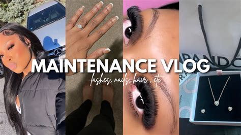 Maintenance Vlog Getting Myself Together Hair Nails Lashes