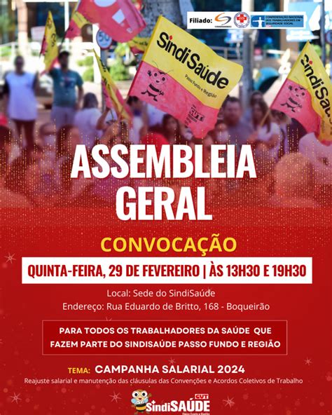 Assembleia Geral SindiSaúde Passo Fundo