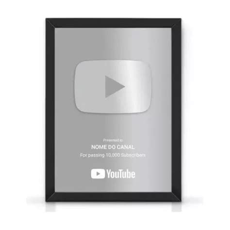 Placas Decorativas Personalizada Canal Youtube Inscritos Parcelamento