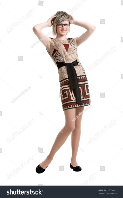 Beautiful Sexy Blonde Girl Posing Studio Stock Photo 127054652 Shutterstock