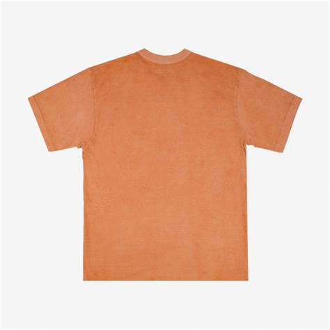 Utilitees Oz Loopwheel Crew Neck T Shirt Hand Dyed Peach