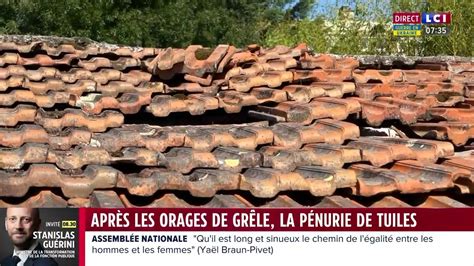 Après les orages de grêle la pénurie de tuiles