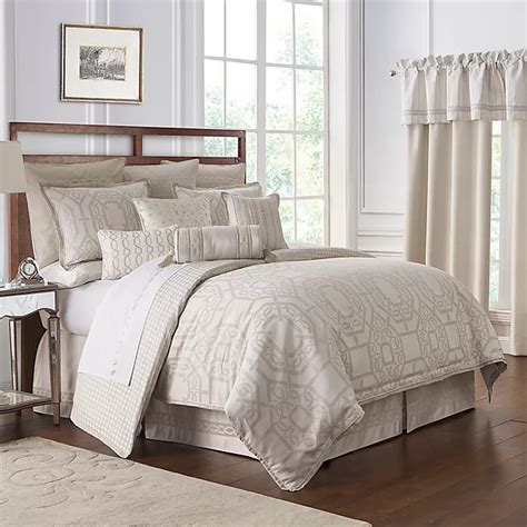 Waterford® Lancaster Queen Comforter Set In Sand Bed Bath And Beyond Canada