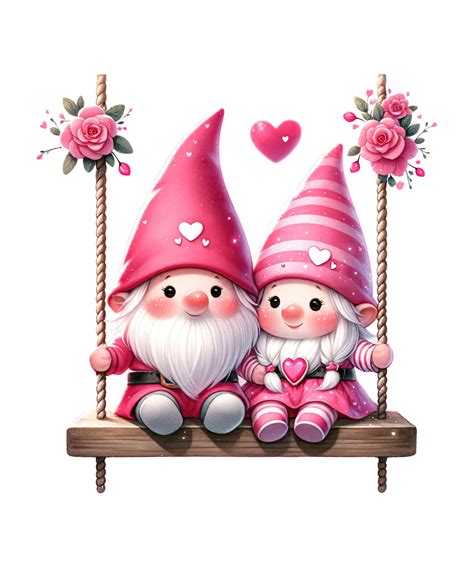 Valentine S Day Gnome Couple 35307786 Png