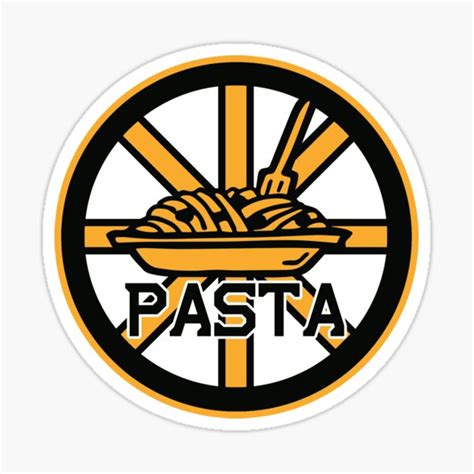 "Black Bruins Boston Pastrnak Pasta Shirt" Sticker for Sale by ...