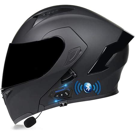 ZHEN Adults Klapphelm Mit Bluetooth Motorrad Integrierter Bluetooth