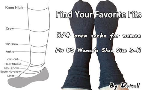 Doitall 3 Pairs Womens Roll Top Socks Slouch Cotton Crew Socks Thin