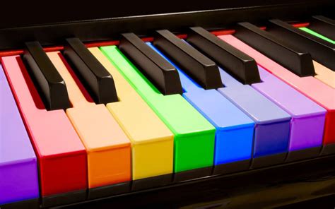 Download Piano Rainbow Keyboard Wallpaper | Wallpapers.com