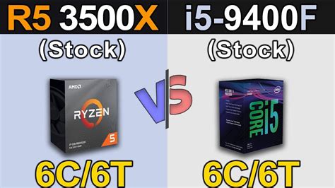 Ryzen 5 3500x Vs I5 9400f New Games Benchmarks Youtube