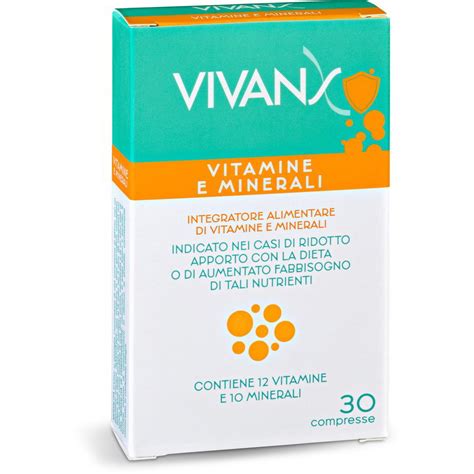 Integratore Vitamine E Minerali 30 Compresse Vivans Eurospin Spesa Online