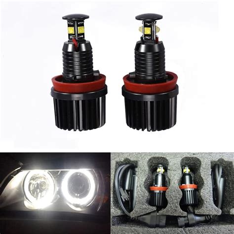 Amazon Fr Gfjmc H W Led Angel Eyes Phare Aur Oles Pour Auto Kit De