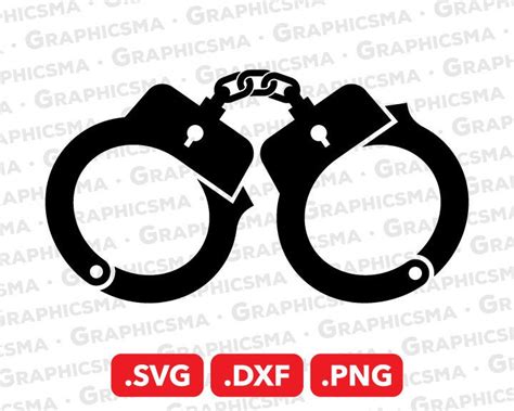 Handcuff Svg File Handcuffs Dxf Handcuffs Png Hand Cuff Etsy Australia