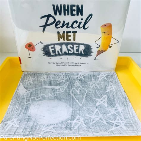 How to make Eraser Drawing & "When Pencil Met Eraser" - Parenting Not Perfection