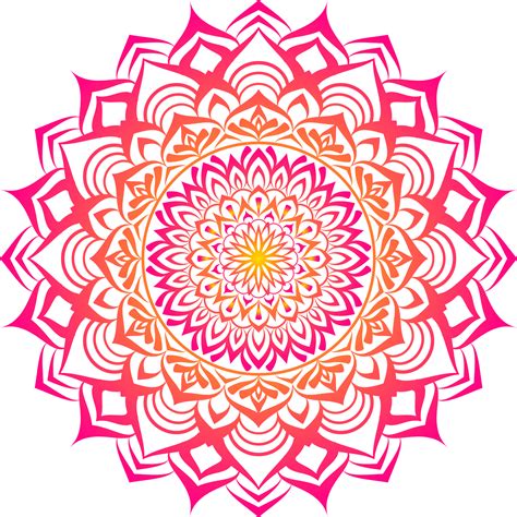 Flower Mandala Mandalas Geometric Pattern Warm Mandala Rainbow Flower