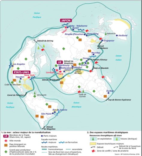 Décrypter 98 Imagen Carte Mers Et Océans Au Coeur De La Mondialisation