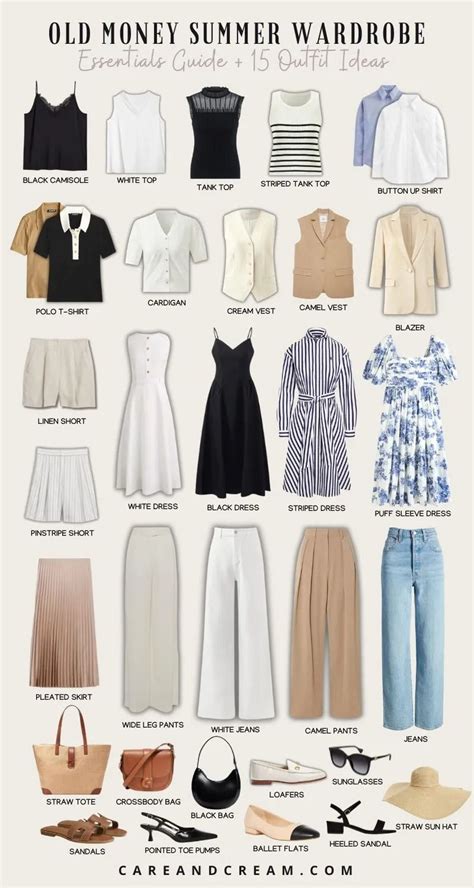 Old Money Summer Capsule Wardrobe 15 Outfit Ideas Elegant Summer