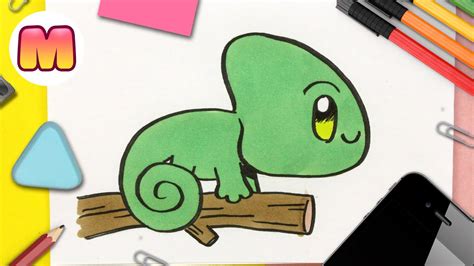 Como Dibujar Un Camaleon Kawaii Dibujos Kawaii F Ciles Como Dibujar