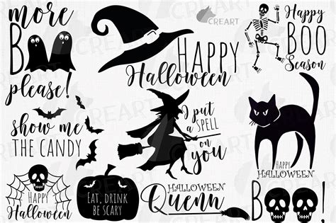 Halloween Bundle Quotes and Sayings Graphic by CreartGraphics ...