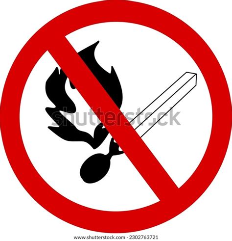 Do Not Light Fire Sign Crossed Stock Vector (Royalty Free) 2302763721 ...