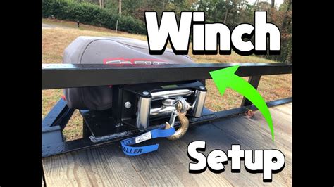 Trailer Winch Setup Welded Plate Youtube