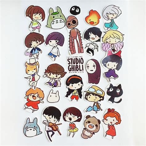 Studio Ghibli No Face Stickers Hobbies And Toys Stationery And Craft